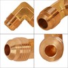 Everflow 1/4" Flare 90° Elbow Pipe Fitting; Brass F55-14